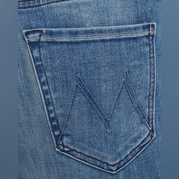 Mother Size 27 Stunner Zip Ankle Step Fray in Good Girls Do Skinny Jeans in GUC - Picture 5 of 17